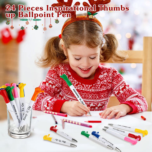 Woanger Inspirational Quotes Thumbs Up Pens, Thank You Gifts Bulk for Employee Appreciation
