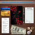 BREIDMKFM 7 Server Books for Waitress, Leather Waiter Book Server Wallet with Zipper Pocket, Storage Pockets