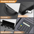 Vegan Leather Padfolio Portfolio Binder with Calculator, Zippered Organizer for Business Women & Men