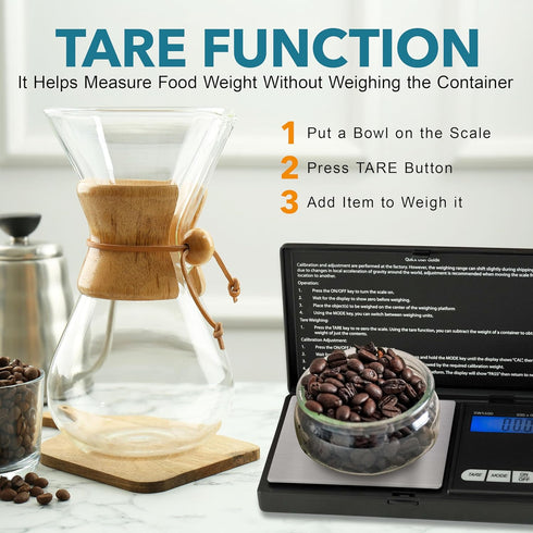 Smart Weigh SWS600 Elite Pocket Sized Digital Gram Scale, Black, 600 x 0.1g