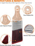 ROLLINGDOG 2 Inch Angled Paint Brush for Painting Walls, Furniture, Cutting in, Trim, Detail Painting by ROLLINGDOG