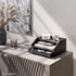 Ballucci Desk Organizer with Drawer, 3 Tier Paper, Office Supplies and File Organizer for Desktop - Black