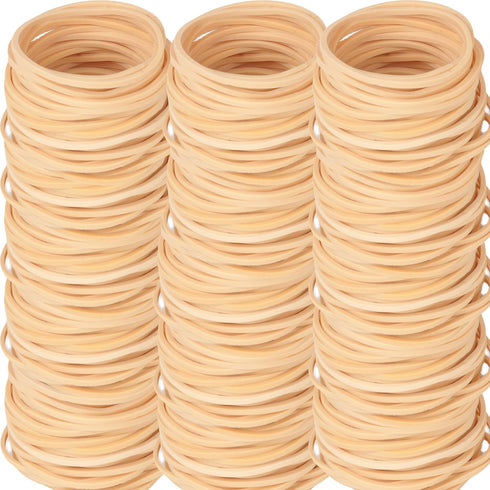 Foshine Rubber Bands Size 16, 500pcs Small Beige Rubber Bands Office Supplies