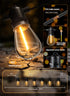 34FT 9 S14 Bulb, 3 Dimmable Minetom Solar String Lights Outdoor Waterproof, LED Shatterproof Patio Lights with Remote