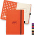 Dingbats* Wildlife Ruled Journal A5, Vegan Leather Hard Cover, Ideal for Work, Travel, Pocket, Elastic Closure