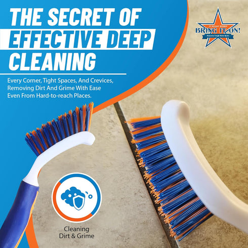 32Fl Oz 8-inch Bring It On Grout Cleaner Pro with Grout Cleaning Brush Grout Cleaner for Shower Tile Includes