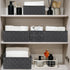 Woven Storage Box Basket Bin Container, Small Woven Basket Cube Organizer for Closet, Shelf, Dresser, Drawer, Bedroom,