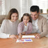 SCRIBBLEDO Dry Erase Ten Frame Board 4" x 12" Double Sided for Kids to Visualize Base 10 Number Concepts