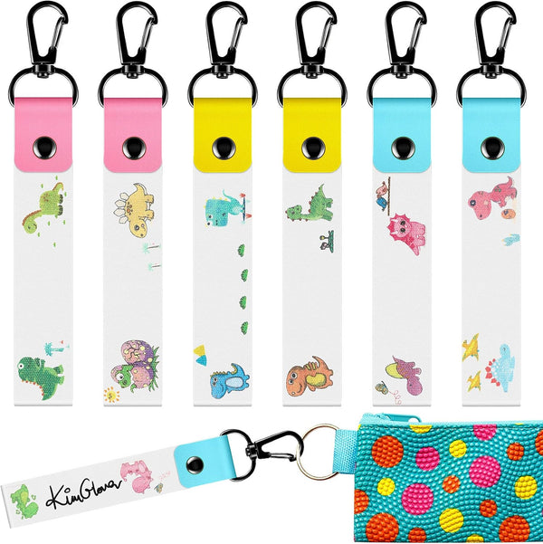 Marspark 6 Pieces Personalized Name Tag Hooks for Backpack Iron on Daycare