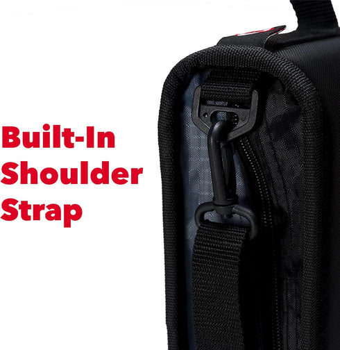 Case-it Universal Zipper Binder, 2 Inch O-Rings, Padded Pocket for 13 Inch Laptop/Tablet, Fire Engine Red LT-007