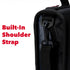 Case-it Mighty Zip Tab Zipper Binder, Jet Black, 3" O-Ring, 5-Color Tabs, Expanding File Folder, Shoulder Strap