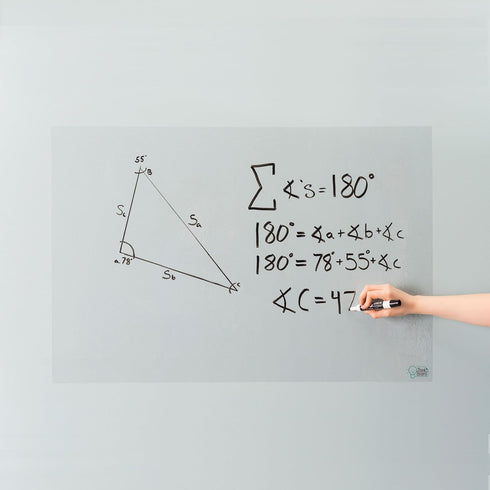 Think Board Clear Whiteboard Wall Sticker, 2’x3’ Self-Adhesive Dry Erase Decal for Home, Office & Dorms, 24x36