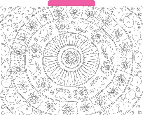 Barker Creek Color Me! in My Garden Designer File Folders, Pack of 12, Multi-Design, Letter Size