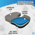 Tailbone Sealy Memory Foam Seat Cushion for Car and Office Chairs Pain Relief, Posture Support, and Comfort for Home