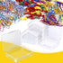 Dcocdeely 18 24 (18) Pcs Plastic Crayon Box Holds Crayon With Hinged Lid, Clear Crayon Organizer Crayon Holder Case