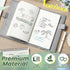 Zhanmai 10 Pcs A5 Journal Refill, Hardcover Notebook Refill 5.5 x 8.2'', 200 Pages, 100 Sheets for Traveler Office