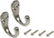 Dorman Hardware 4-1755 Single Coat Hooks, Satin Nickel Finish, Pack of 2