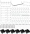 FRIMOONY Pegboard Hooks with Bins and Peg Locks for Organizing Tools, 188 PCS, 80 Locks Included