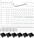 FRIMOONY Pegboard Hooks with Bins and Peg Locks for Organizing Tools, 188 PCS, 80 Locks Included