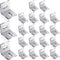 Dunzy 36 Pcs 1x1 Inch Heavy Duty Wood Table Top Expansion Bracket Steel Z Clips Fastener Connector for Woodworking
