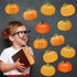 Cholemy 120 Pcs Pumpkin Cutouts, Thanksgiving Fall Classroom Bulletin Board Decorations, Thankful Accents