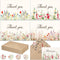 Noveread 100 Pack Wildflower Thank You Cards with Envelopes and Stickers 4 x