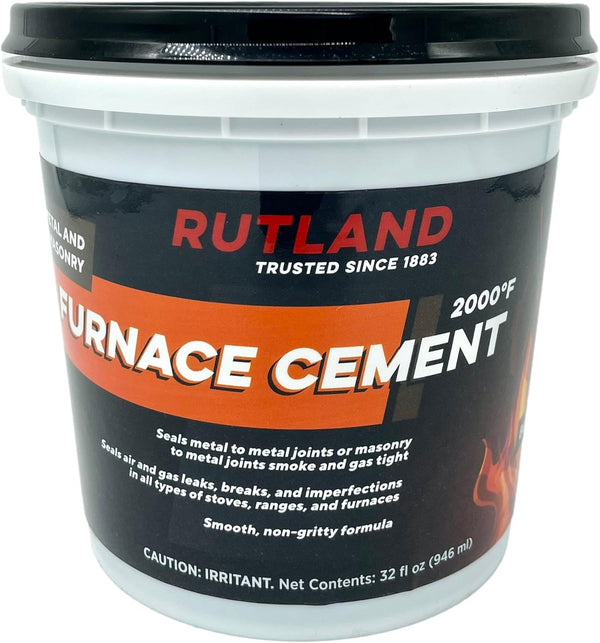 Rutland Products Black Furnace Cement, 32 fl oz