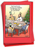 NobleWorks 12 Funny Christmas Greeting Cards with Cartoons, Comic Boxed Set, Humor Xmas Notecards