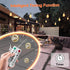 60FT 15+2 Bulbs BLIATLUS Solar String Lights Outdoor Waterproof with Remote Control Solar Patio Lights shatterproof LED