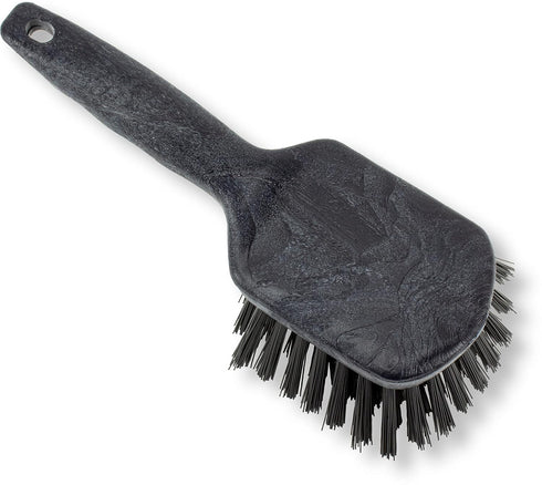 SPARTA 40541EC03 Black Plastic Scrub Brush, 8 Inches Utility Kitchen Brush with Hanging Hole for Cleaning