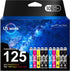 Uniwork Remanufactured Ink Cartridge Replacement for Epson 125 T125, 10 Pack for NX125 NX127 NX130 NX230 NX420