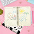 L1rabe Cute Cow Spiral Notebooks, Pink Strawberry Milk College Ruled Hardbound Journal for Kids