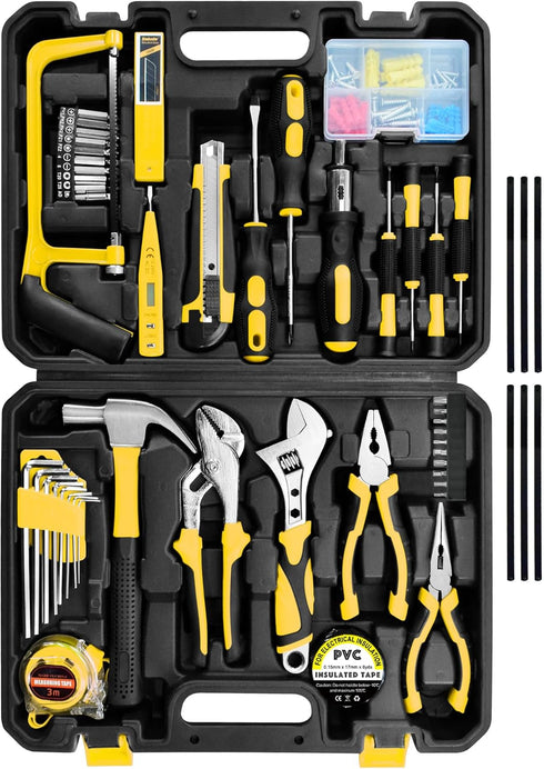 SOLUDE Tool Set,148-Piece Home Repair Tool Kit for Men Women College Students,Household