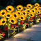 ostritec Sunflower Solar Lights Outdoor Decor, 4 Pack Solar Garden Decor 24