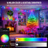 100 33FT TW SHINE Smart Christmas Lights, LED Color Changing Halloween String Lights Clear Wire with Remote & APP