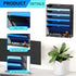 Wall Mounted File Organizer - 6 Tier Hanging Document Holder for Office Home, Black