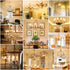 B11 Bulb Bulb E26 Dimmable Bulbs 2700K 4.5W (60W Lightbulbs, 6 Pack ANWIO Flame Tip Clear Candle Light Indoor LED