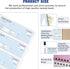 Zzrywuty Insert,2-Part Carbonless,7.9x11.2 Bound,200 Sets Book,4 Large Money and Rent Receipt Book with Cardboard