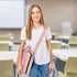 Sturdy 3 Ring Zipper Binder with Shoulder Strap, 2 Inch Zip Up Binder, Holds 500 Sheets, Durable Premium Fabrics
