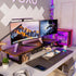 2 Simple Trending Desk Organizers and Accessories, Dual Monitor Stand Riser, Desk Shelf Wood Computer Rack for Monitors