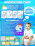 PCTCSHQ 25 8 560 Pcs Potty Training Chart Themes Potty Training Reward Chart with Stickers Develop Toileting Habit