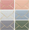 Invitation Envelopes, 60-Pack 4x6, Gold Foil Bordered Colored Envelopes, A4, 4 1/4 x 6 1/4 Inches