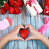 Marspark Heart Shape Sticky Notes, Cute Self-Adhesive Pastel Heart Notepads, 300 Sheets for School Office Organizer