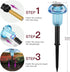 Solar Pathway Lights, 4 Pack Blue LED Mushroom Solar Powered Outdoor Lights for Garden and Landscape