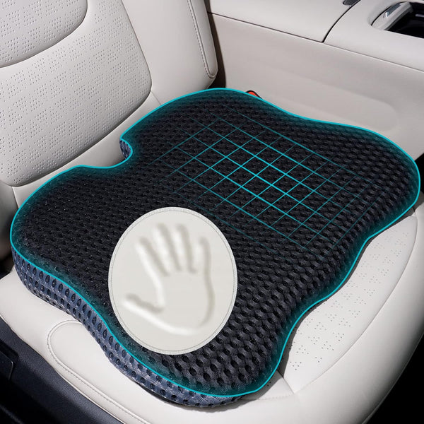 GSPSCN Car Seat Cushion Pad Memory Foam Heightening Wedge,Driver Seat Cushion Pillow