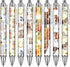 Horse Ballpoint Pens Supplies - 24 Pcs Retractable Office Gifts Supplies, Horses Black Ink Pen, Smooth Fine Point