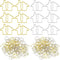 Yeaqee 200 Pcs House Shaped Paper Clips, Gold Silver Fun Paperclips, Real Estate Agent Supplies for School Office Home