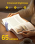 Glocusent Extendable Book Light, 5 Enhanced Brightness & 3 Colors, USB Rechargeable Reading Light