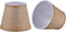 Aspen Creative 51022-2, Hardback Empire Transitional Clip-On Chandelier Shade, Beige Linen Texture Fabric, 4"