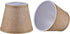 Aspen Creative 51022-2, Hardback Empire Transitional Clip-On Chandelier Shade, Beige Linen Texture Fabric, 4"